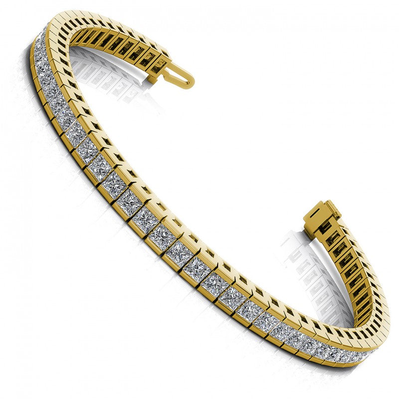 Princess Diamonds 4.00CT Tennis Bracelet in 14KT White Gold