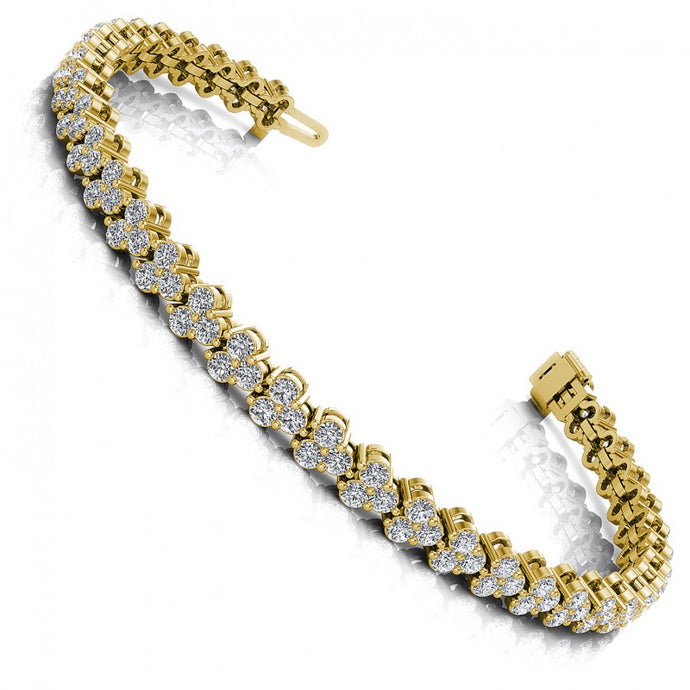 Round Diamonds 2.00CT Designer Diamond Bracelet in 14KT White Gold