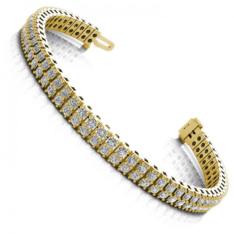 Round Diamonds 4.00CT Designer Diamond Bracelet in 14KT White Gold