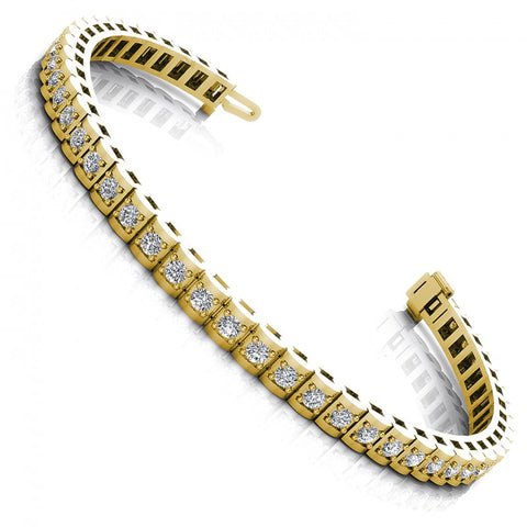 Round Diamonds 1.50CT Designer Diamond Bracelet in 14KT White Gold