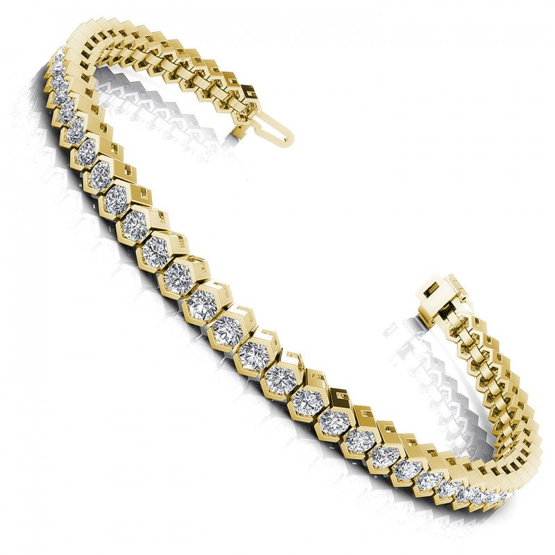 Round Diamonds 2.00CT Tennis Bracelet in 14KT White Gold