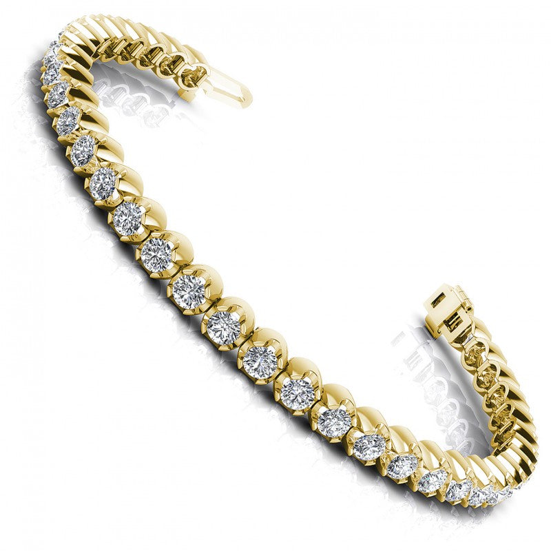 Round Diamonds 2.00CT Tennis Bracelet in 14KT White Gold