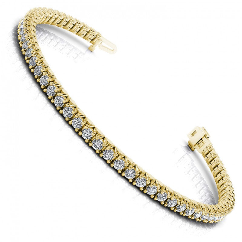 Round Diamonds 2.00CT Tennis Bracelet in 14KT White Gold