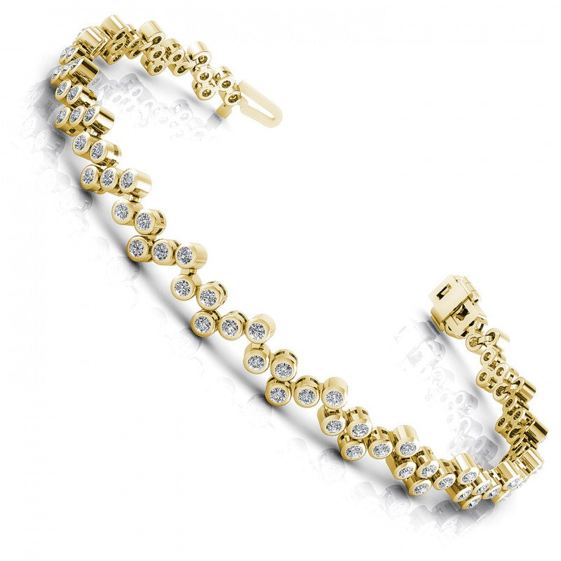 Round Diamonds 1.50CT Designer Diamond Bracelet in 14KT White Gold