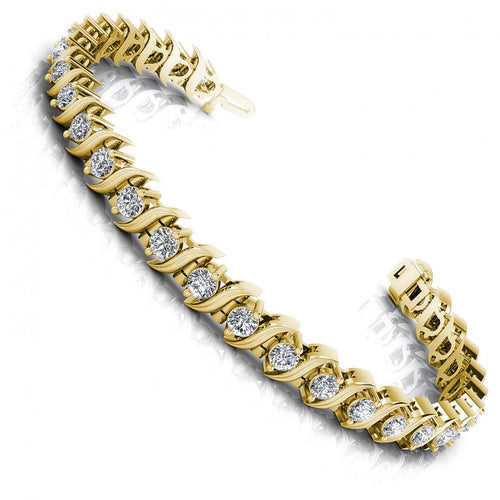 Round Diamonds 2.00CT Tennis Bracelet in 14KT White Gold