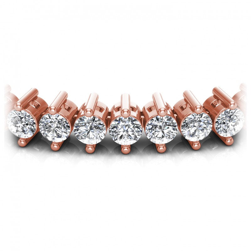 Round Cut Diamonds Tennis Bracelet in 18KT Yellow Gold