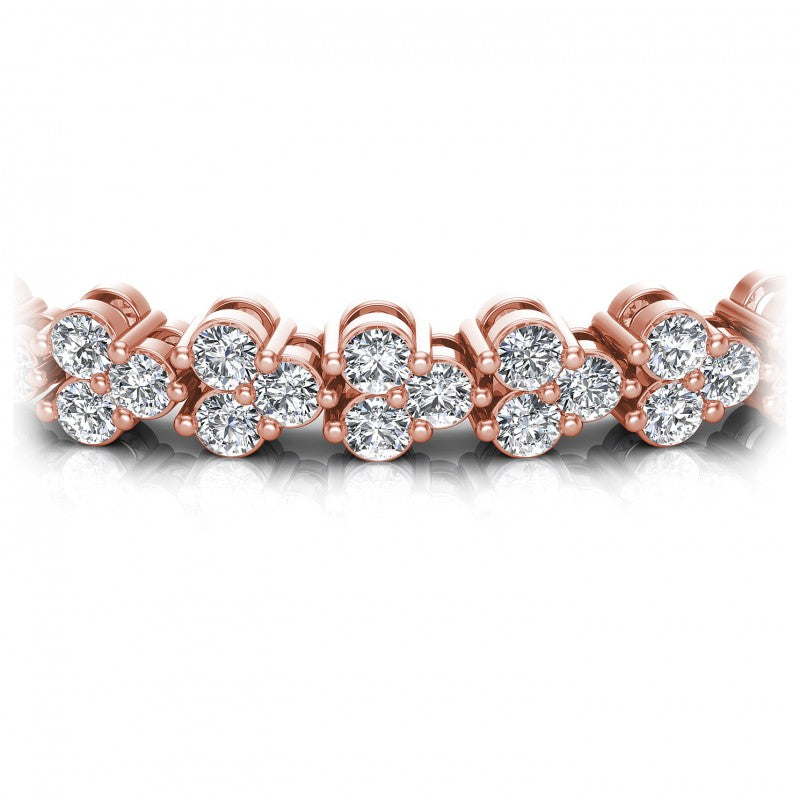 Round Diamonds 2.00CT Designer Diamond Bracelet in 18KT Yellow Gold