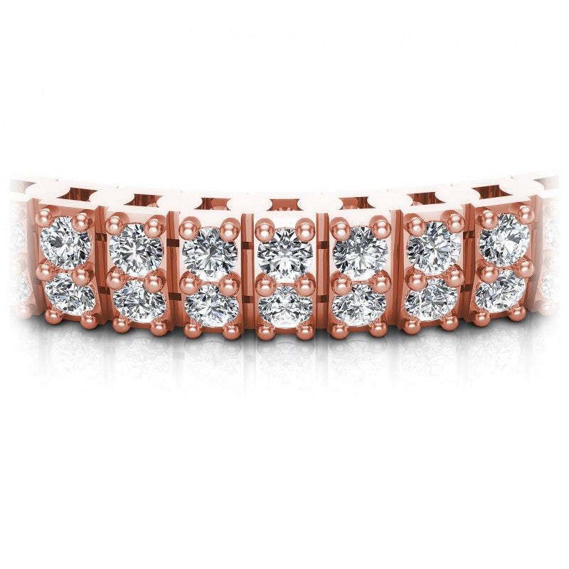Round Diamonds 4.00CT Designer Diamond Bracelet in 14KT Yellow Gold