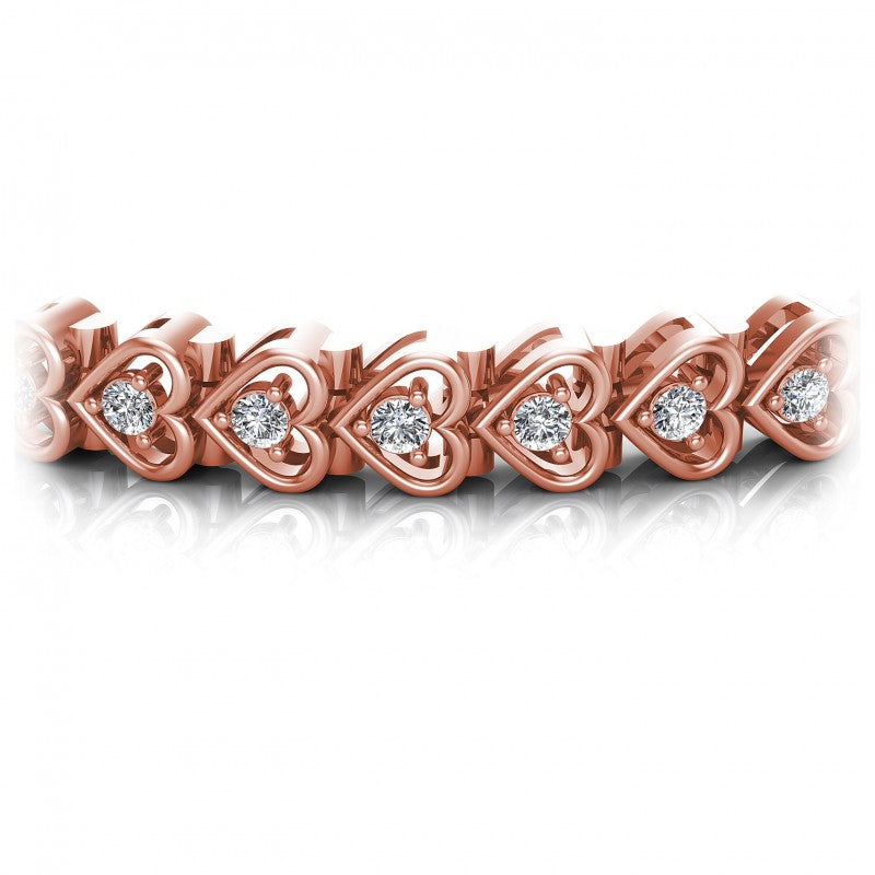 Round Diamonds 1.00CT Designer Diamond Bracelet in 18KT Yellow Gold