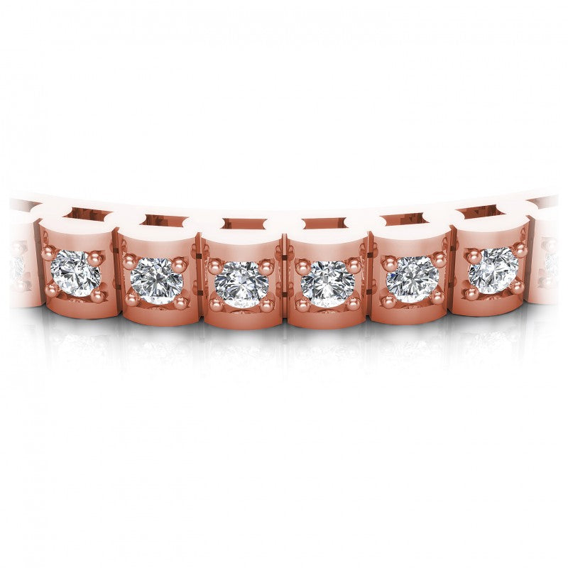 Round Diamonds 1.50CT Designer Diamond Bracelet in 18KT Yellow Gold