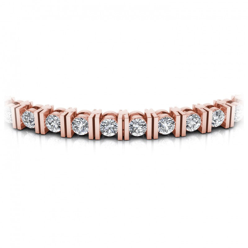 Round Diamonds 3.00CT Tennis Bracelet in 18KT Yellow Gold