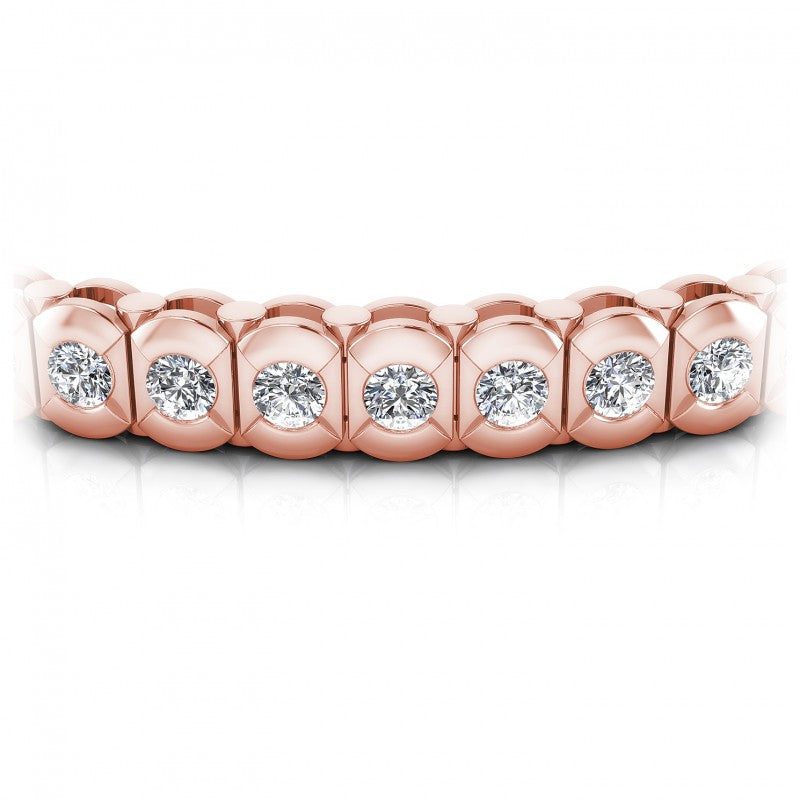 Round Diamonds 2.00CT Tennis Bracelet in 18KT Yellow Gold