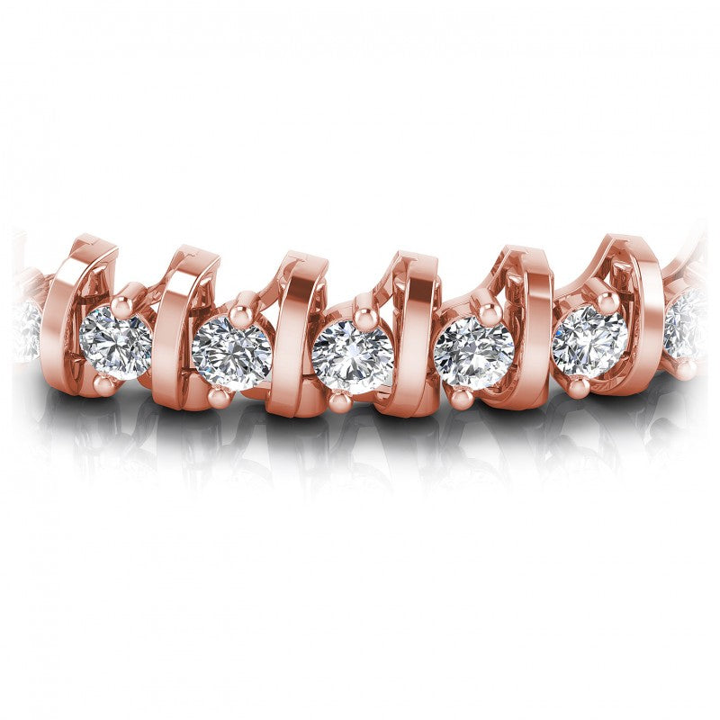 Round Diamonds 2.00CT Tennis Bracelet in 18KT Yellow Gold