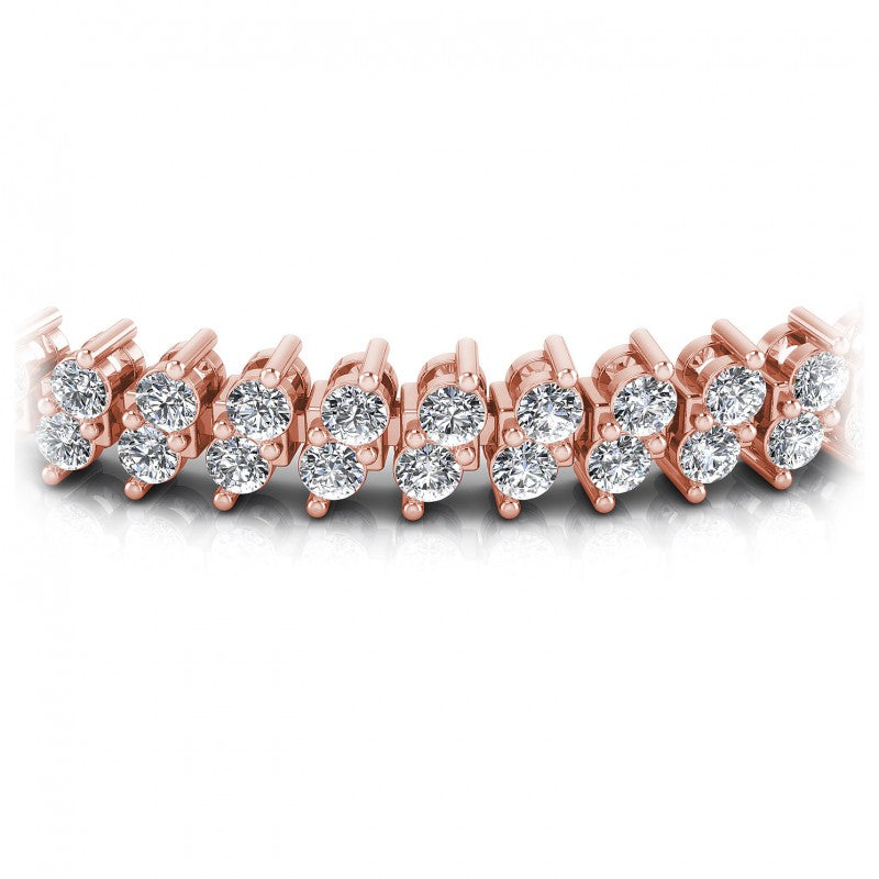 Round Diamonds 4.00CT Designer Diamond Bracelet in 18KT Yellow Gold