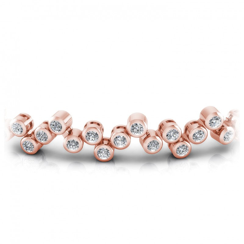 Round Diamonds 1.50CT Designer Diamond Bracelet in 18KT Yellow Gold