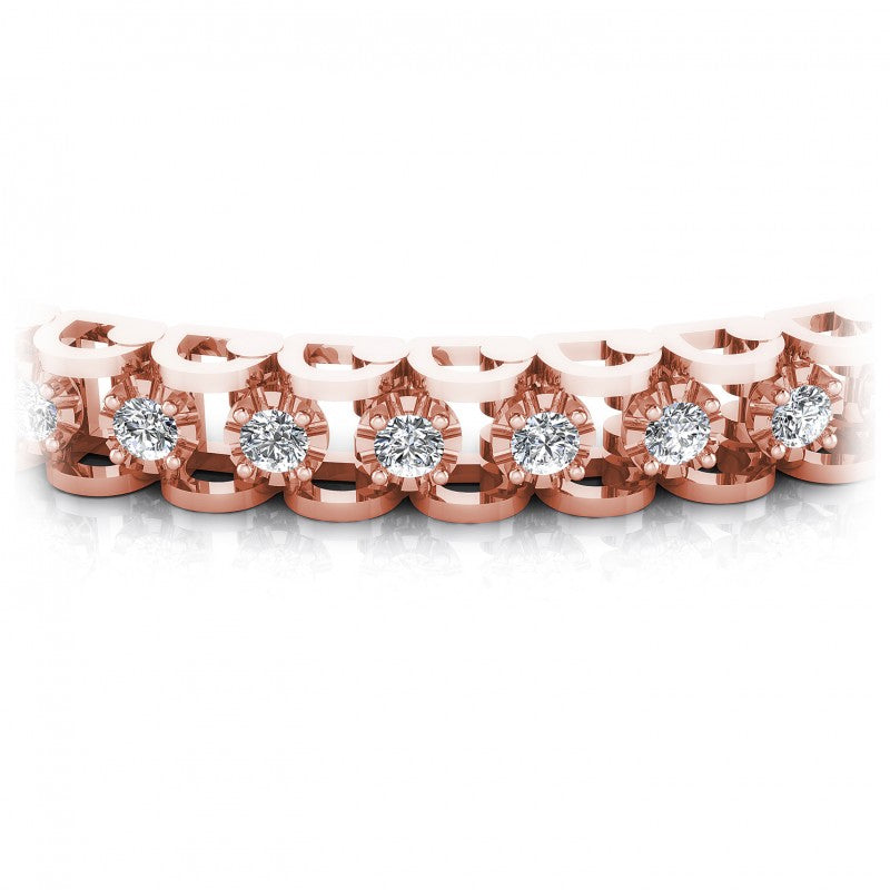 Round Diamonds 1.00CT Tennis Bracelet in 18KT Yellow Gold