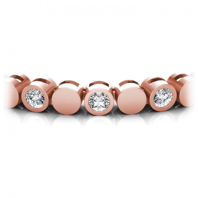 Round Diamonds 1.00CT Designer Diamond Bracelet in 18KT Yellow Gold
