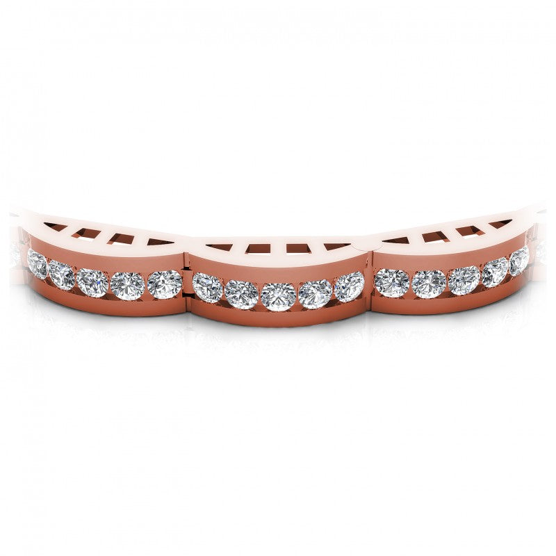 Round Diamonds 2.00CT Designer Diamond Bracelet in 18KT Yellow Gold