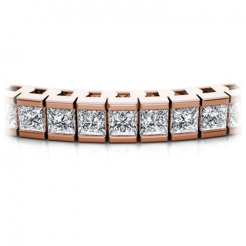 Princess Diamonds 4.00CT Tennis Bracelet in 18KT Yellow Gold