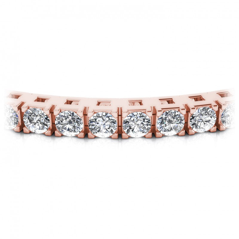 Round Cut Diamonds Tennis Bracelet in 18KT Yellow Gold