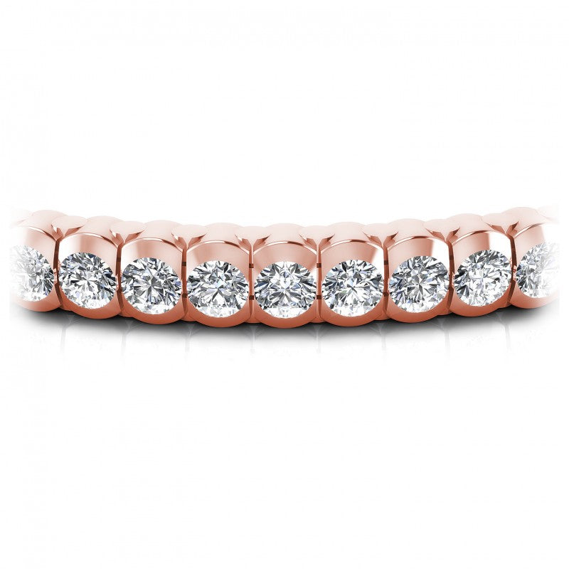Round Cut Diamonds Tennis Bracelet in 18KT Yellow Gold