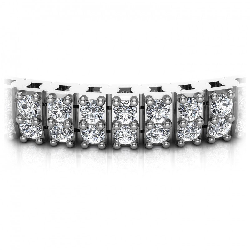 Round Diamonds 4.00CT Designer Diamond Bracelet in 14KT Yellow Gold
