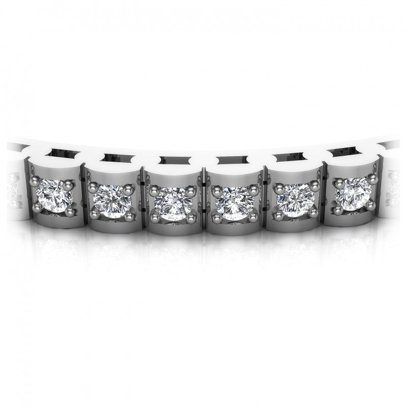 Round Diamonds 1.50CT Designer Diamond Bracelet in 14KT Yellow Gold
