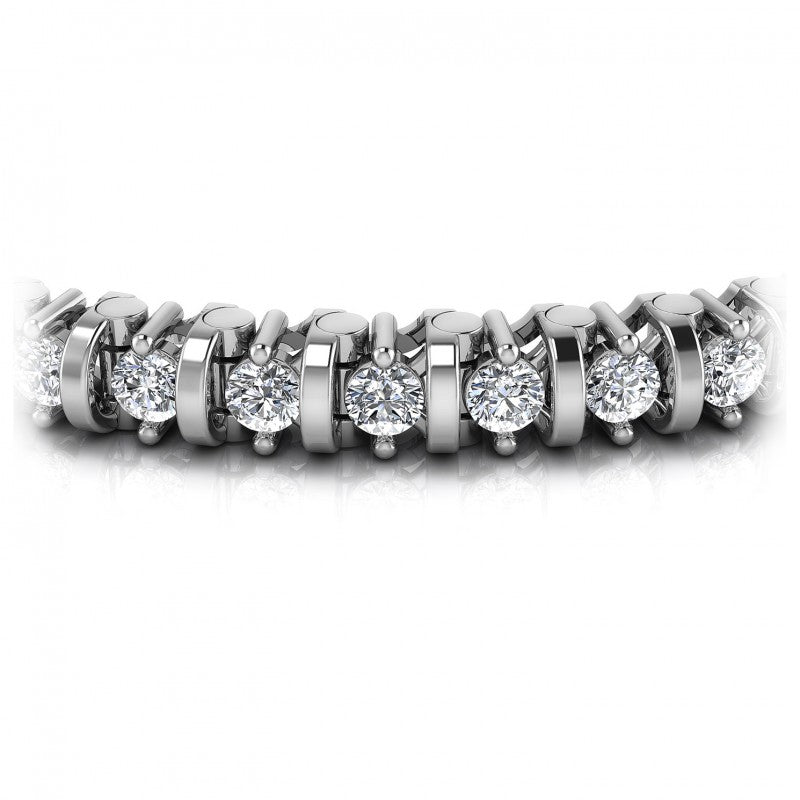 Round Diamonds 2.00CT Tennis Bracelet in 14KT Yellow Gold