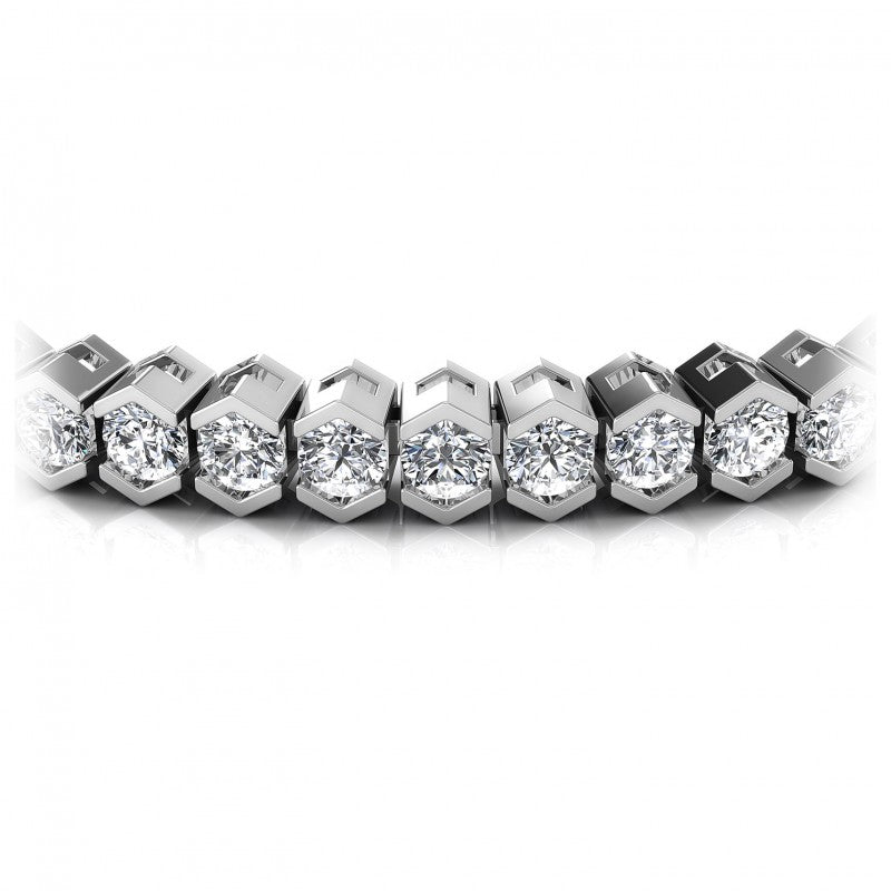 Round Diamonds 2.00CT Tennis Bracelet in 14KT Yellow Gold