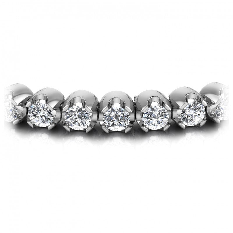 Round Diamonds 2.00CT Tennis Bracelet in 14KT Yellow Gold