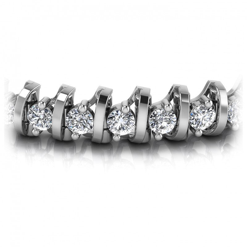 Round Diamonds 2.00CT Tennis Bracelet in 14KT Yellow Gold