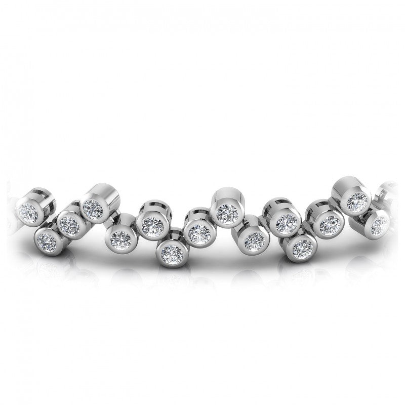 Round Diamonds 1.50CT Designer Diamond Bracelet in 14KT Yellow Gold
