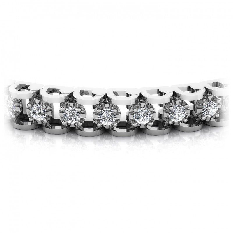 Round Diamonds 1.00CT Tennis Bracelet in 14KT Yellow Gold