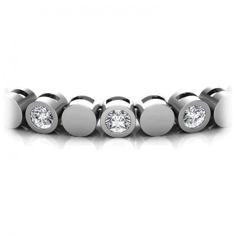 Round Diamonds 1.00CT Designer Diamond Bracelet in 14KT Yellow Gold