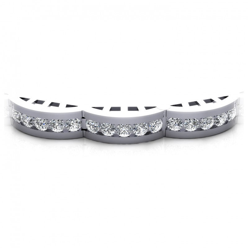 Round Diamonds 2.00CT Designer Diamond Bracelet in 14KT Yellow Gold