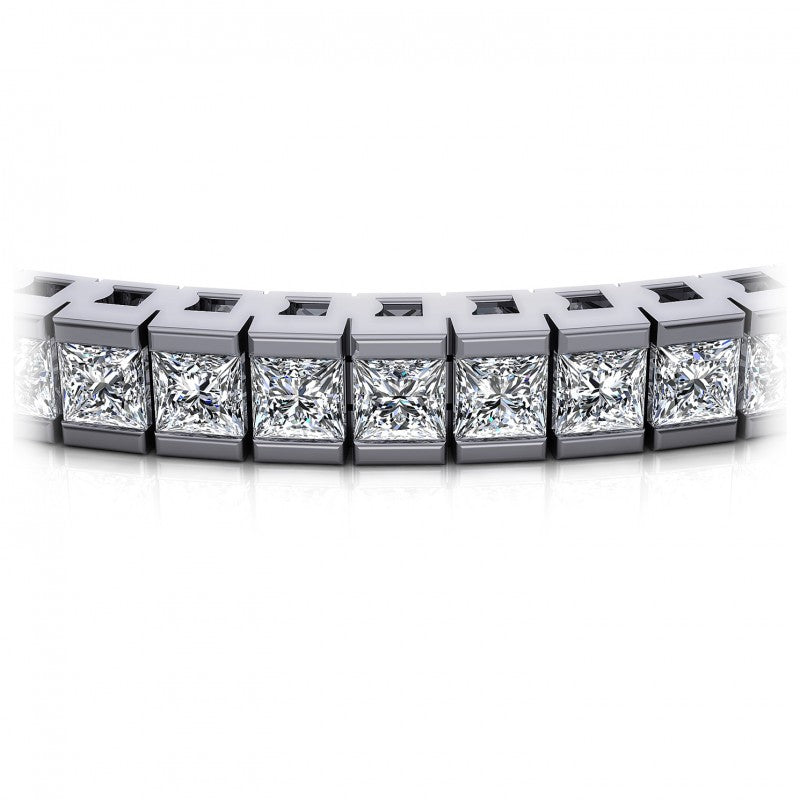 Princess Diamonds 4.00CT Tennis Bracelet in 14KT Yellow Gold