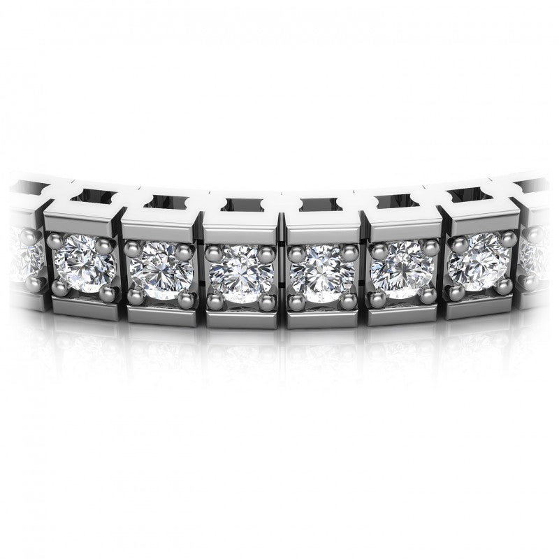 Round Diamonds 2.00CT Tennis Bracelet in 14KT Yellow Gold
