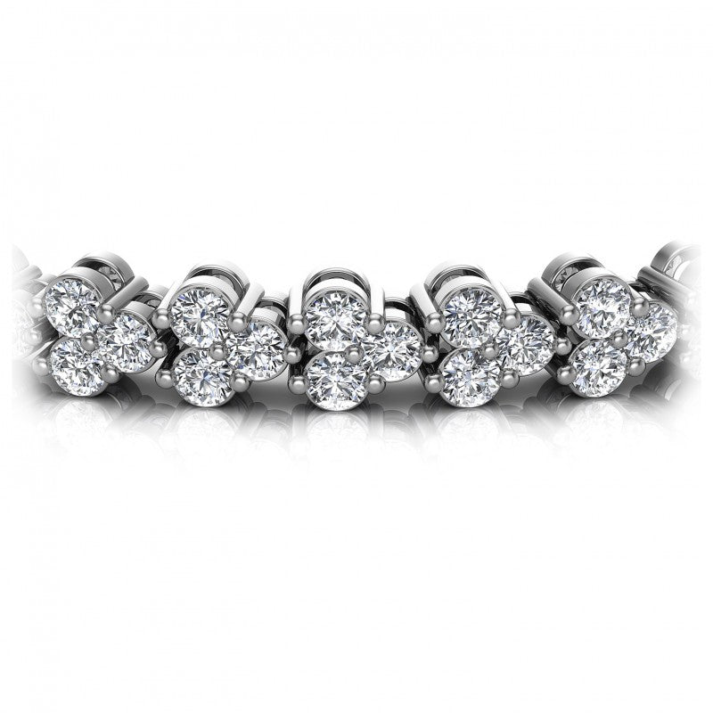 Round Diamonds 2.00CT Designer Diamond Bracelet in 14KT Yellow Gold