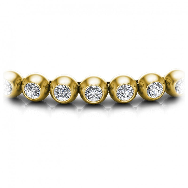 Round Diamonds 1.00CT Tennis Bracelet in 14KT Yellow Gold