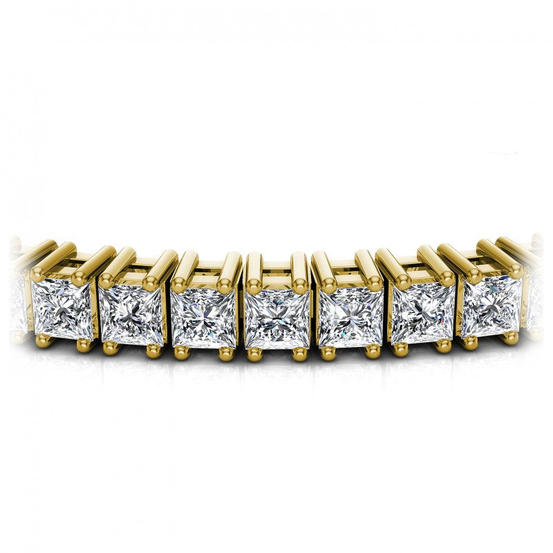 Princess Diamonds 4.00CT Tennis Bracelet in 14KT Yellow Gold