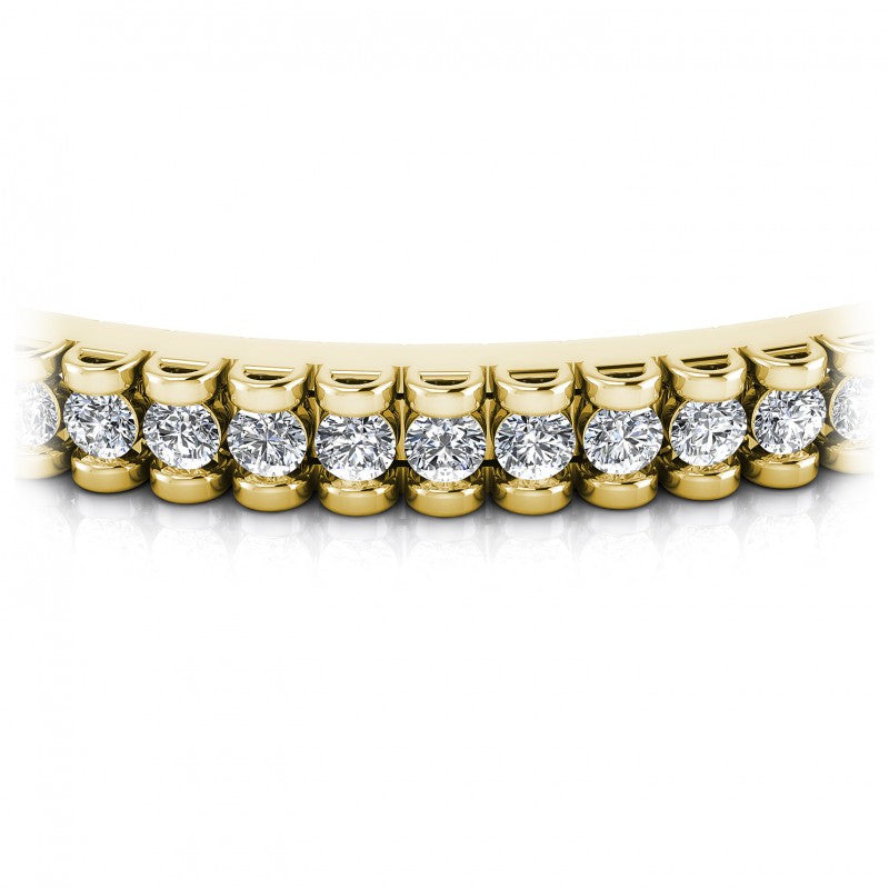 Round Diamonds 2.50CT Tennis Bracelet in 14KT Yellow Gold