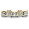 Round Diamonds 5.50CT Vintage Bracelet in 14KT Yellow Gold