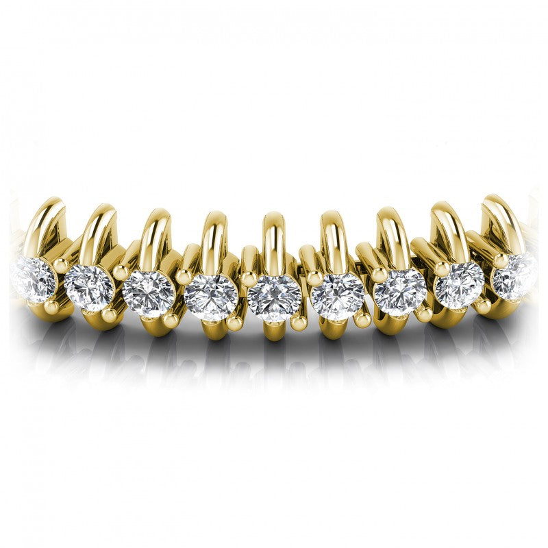 Round Diamonds 2.00CT Tennis Bracelet in 14KT Yellow Gold