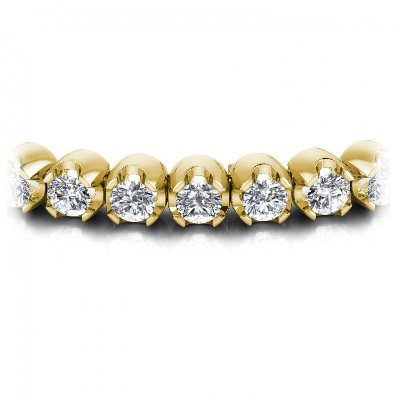 Round Diamonds 2.00CT Tennis Bracelet in 14KT Yellow Gold