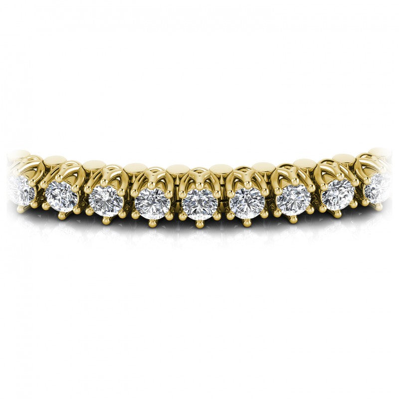 Round Diamonds 2.00CT Tennis Bracelet in 14KT Yellow Gold