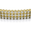 Round Diamonds 5.50CT Designer Diamond Bracelet in 14KT Yellow Gold