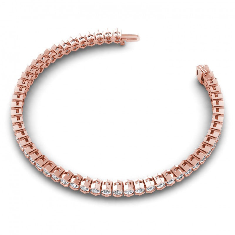 Round Diamonds 2.00CT Tennis Bracelet in 18KT Rose Gold