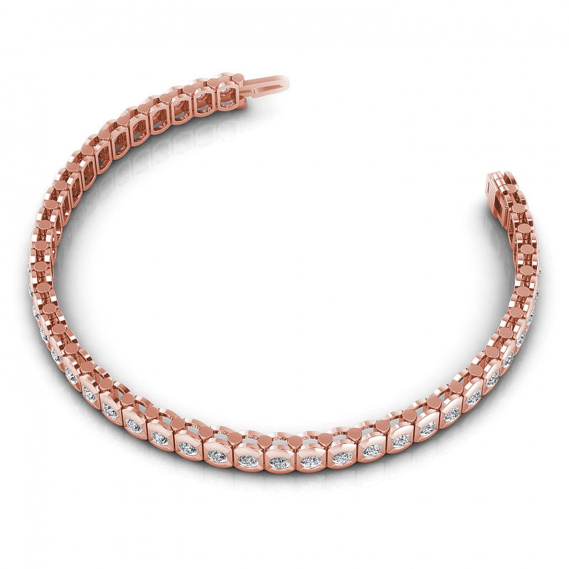 Round Diamonds 2.00CT Tennis Bracelet in 18KT Rose Gold