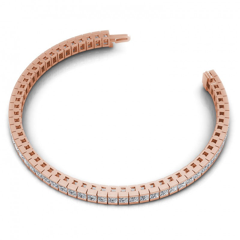 Princess Diamonds 4.00CT Tennis Bracelet in 18KT Rose Gold