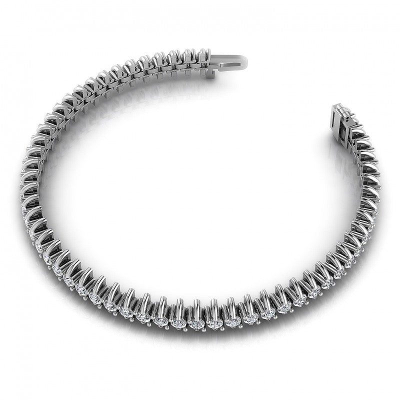Round Diamonds 2.00CT Tennis Bracelet in 14KT Rose Gold